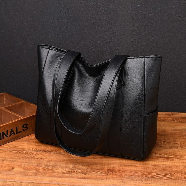 Stylish and Spacious Leather Bag Kalsten