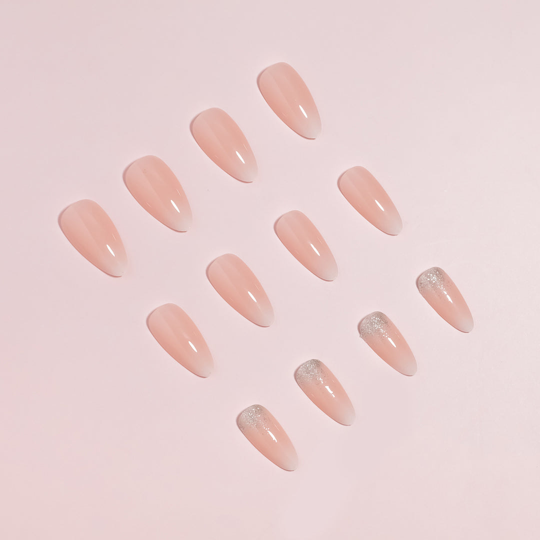 Premium Glossy Almond-Shaped Press-On Nail Tips Set Kalsten