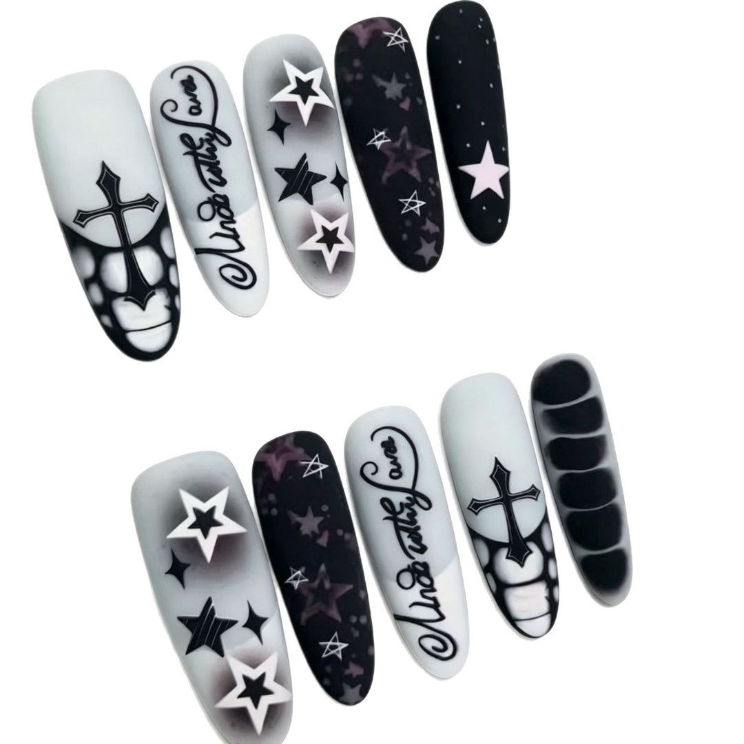 Trendy Gothic Nail Art Set Kalsten