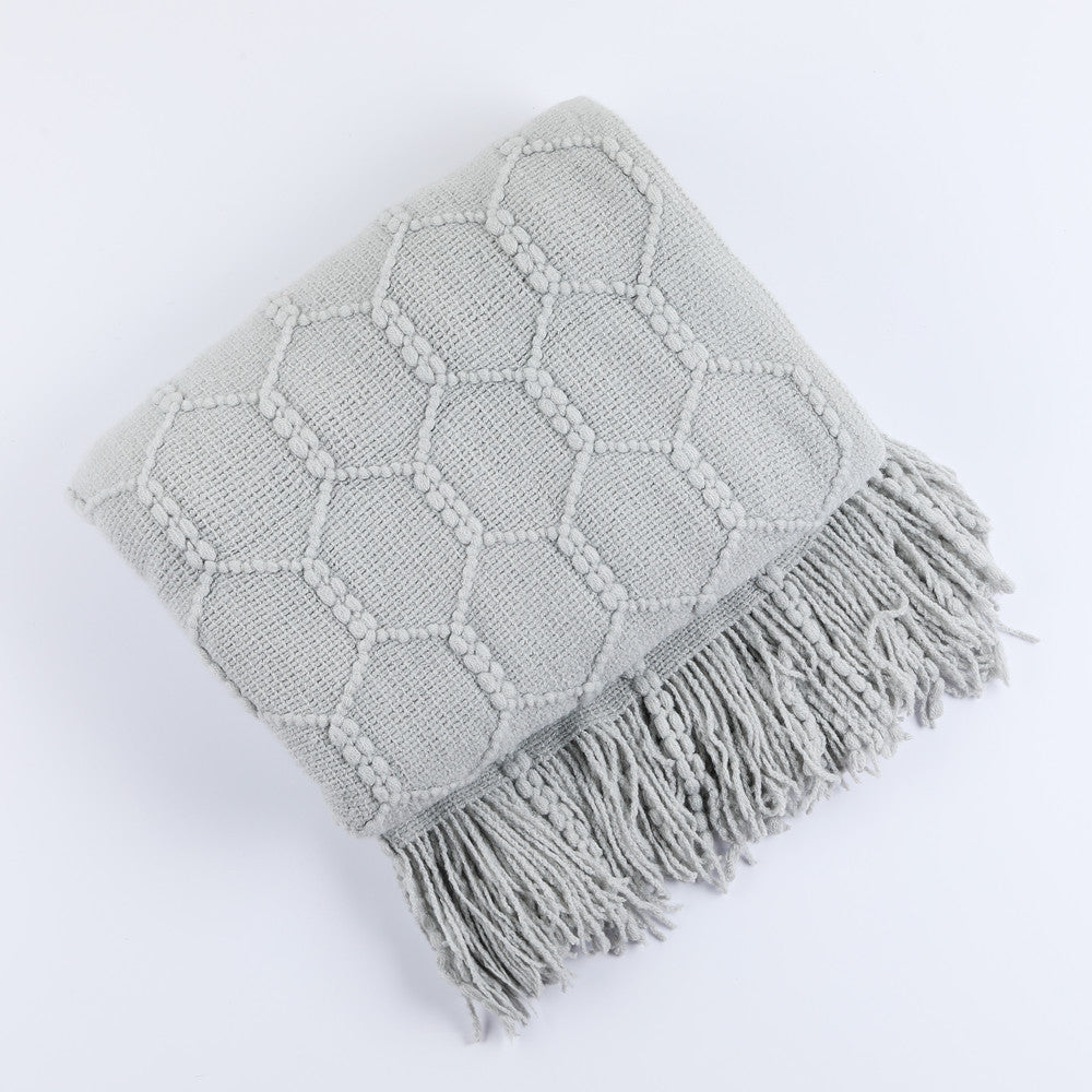 Decorative Knit Throw Blanket