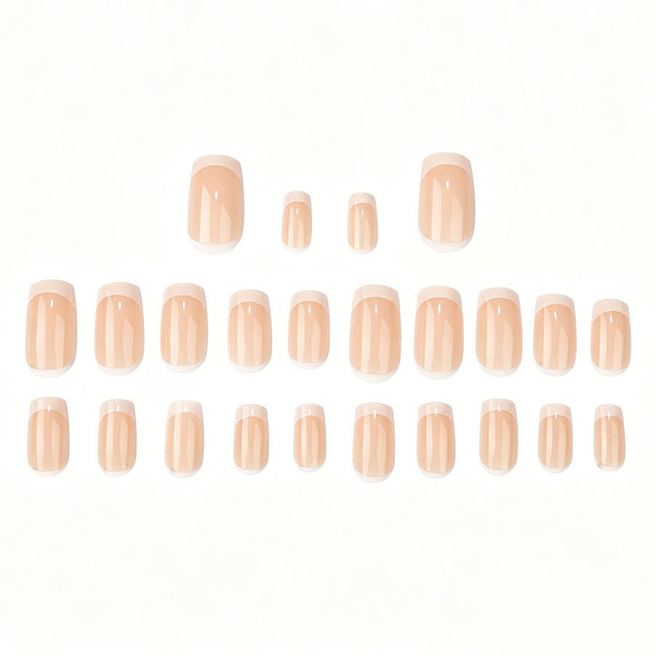 Classic French Tip Press-On Nail Art Set Kalsten
