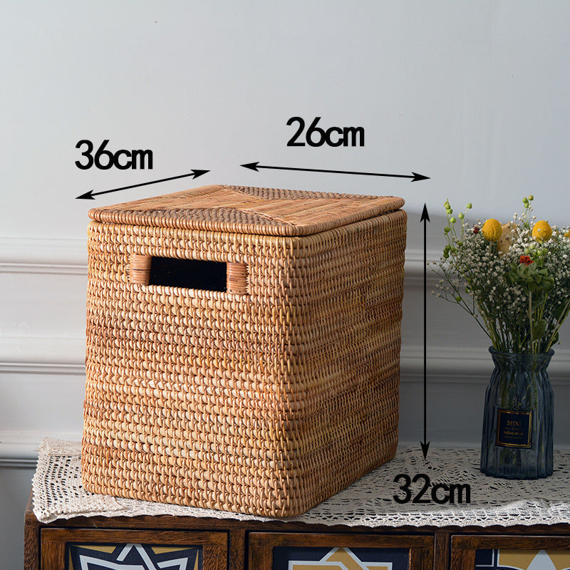 Women rectangular rattan storage basket Kalsten