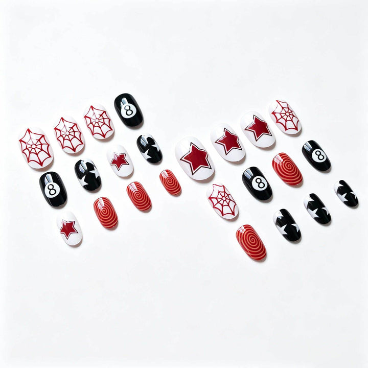 Artistic Spider and Star Nail Art Kit