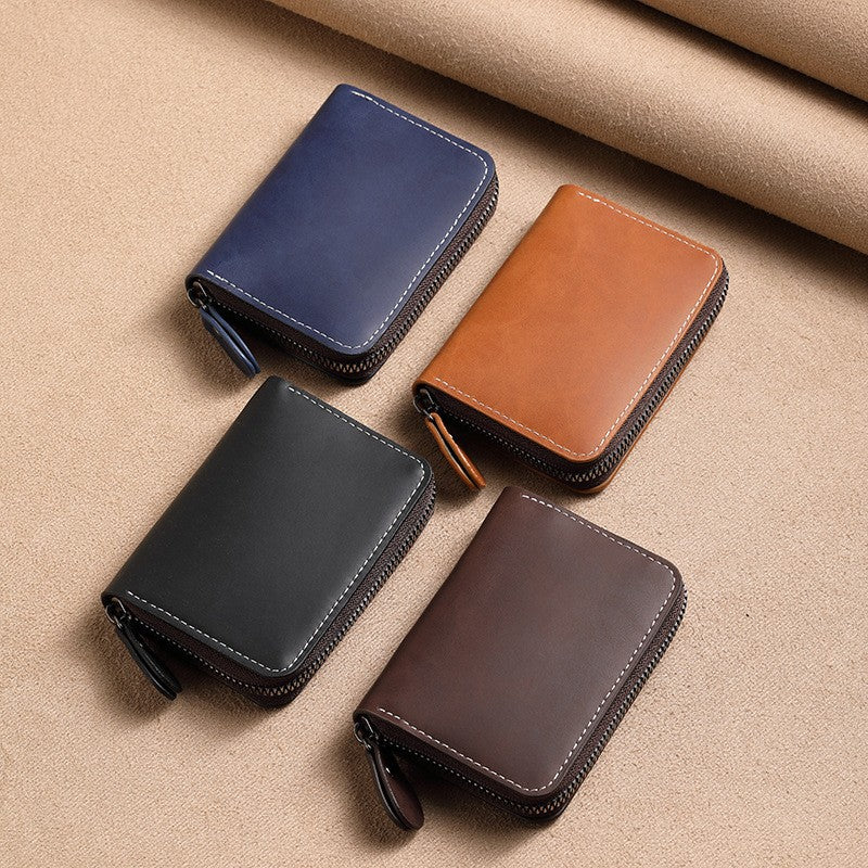 Zippered Leather Wallet