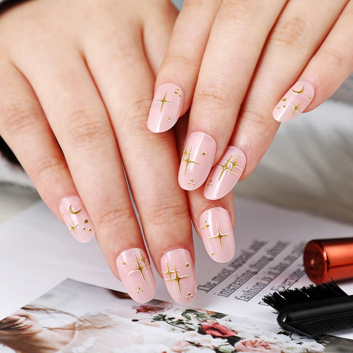 Creative design artificial nails with piano keys motif Kalsten