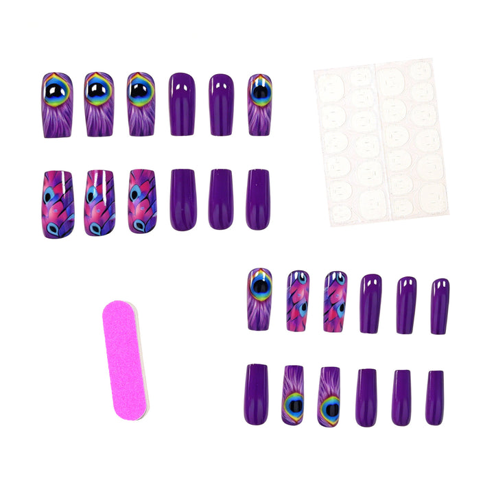 Artistic Peacock Nail Art Kalsten