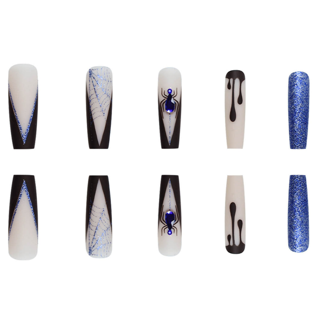 Creative Spider-Themed Press-On Nail Extensions Kalsten