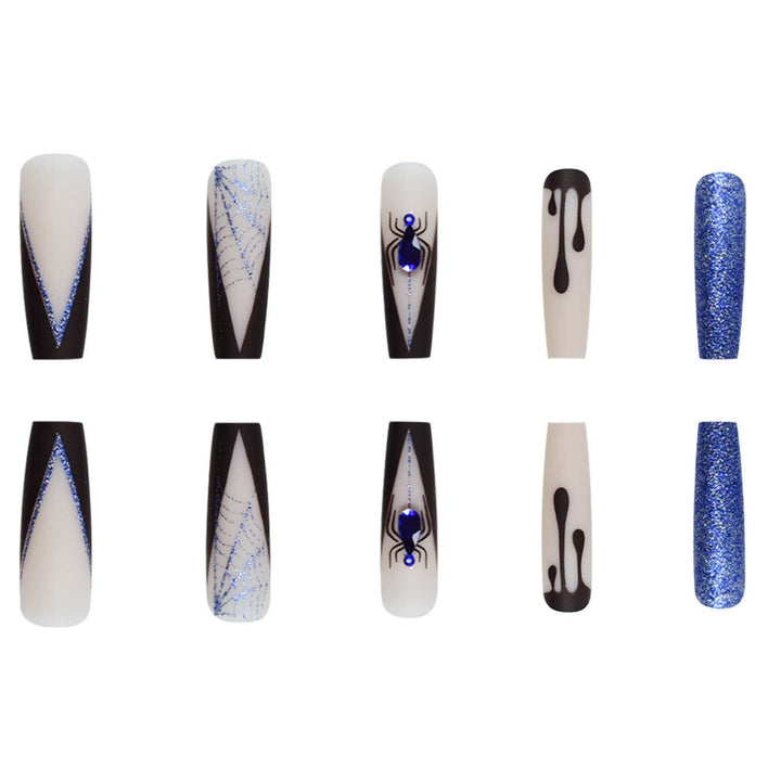 Creative Spider-Themed Press-On Nail Extensions Kalsten