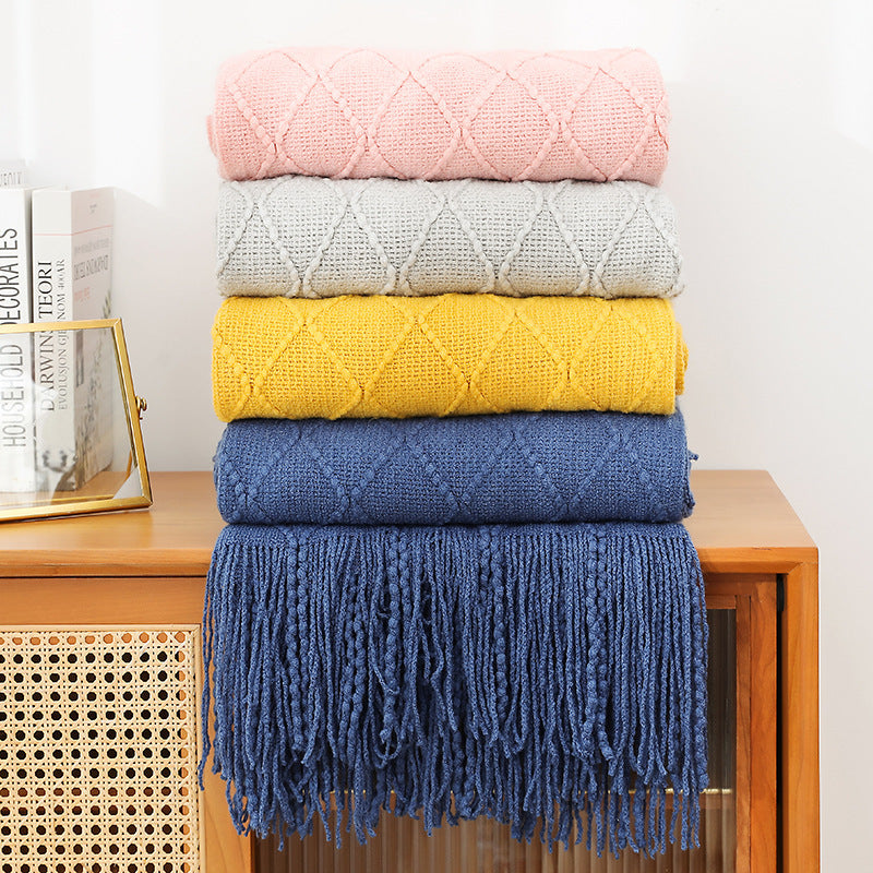 Ladies cozy knit blanket Kalsten
