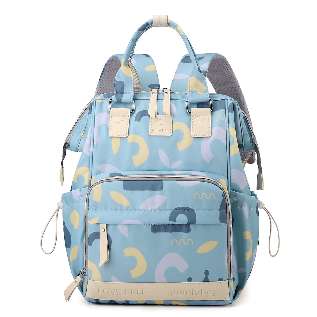 Playful Graphic Print Baby Diaper Backpack Kalsten