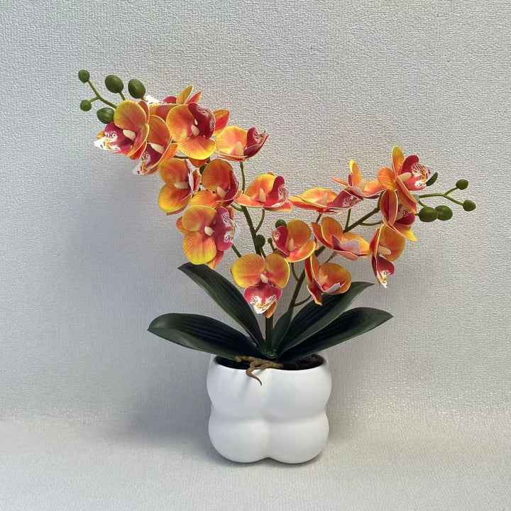 Lifelike Orchid Table Centerpiece