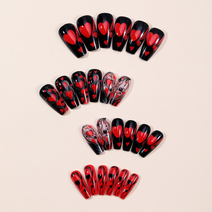 Artistic Heart-Themed Nail Art Set Kalsten