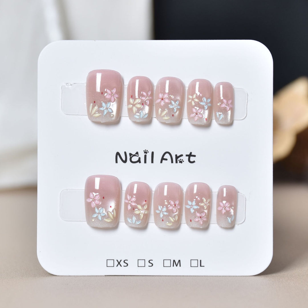 Floral Art Press-On Nail Extensions Kalsten