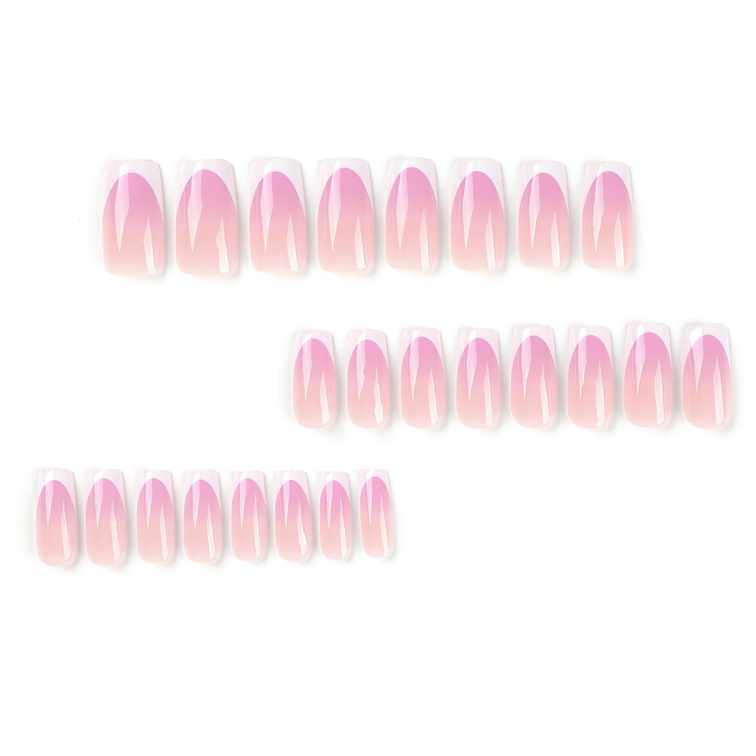 Artful Nail Extensions with Delicate Ombre Design Kalsten
