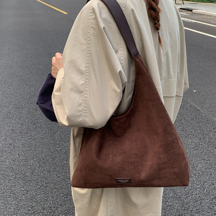 Premium Suede Slouchy Tote Bag Kalsten