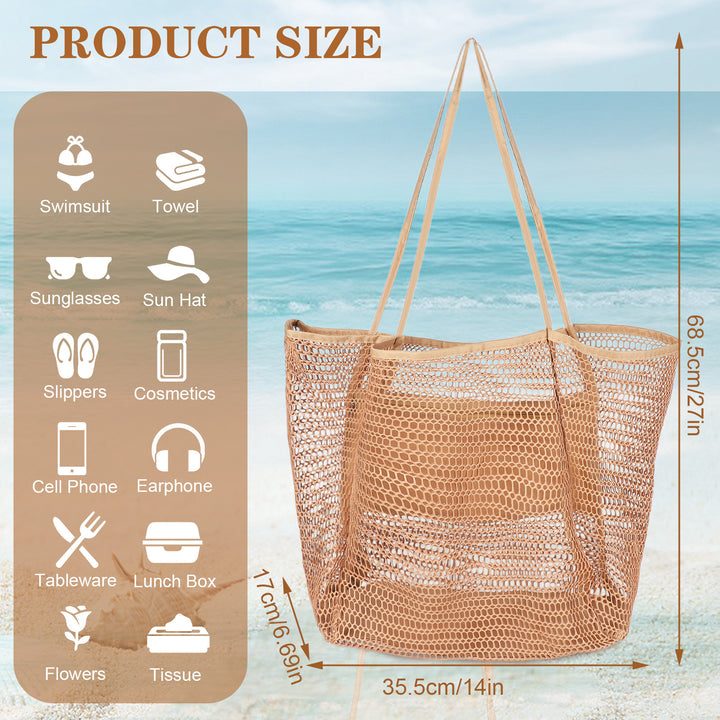 Spacious mesh beach bag Kalsten