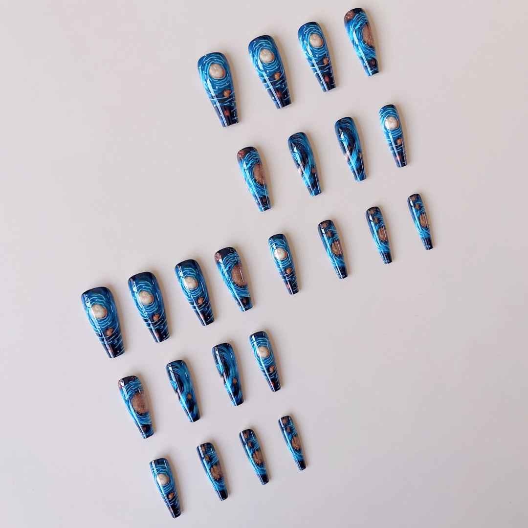 Creative Nail Art Set with Galactic Design Kalsten