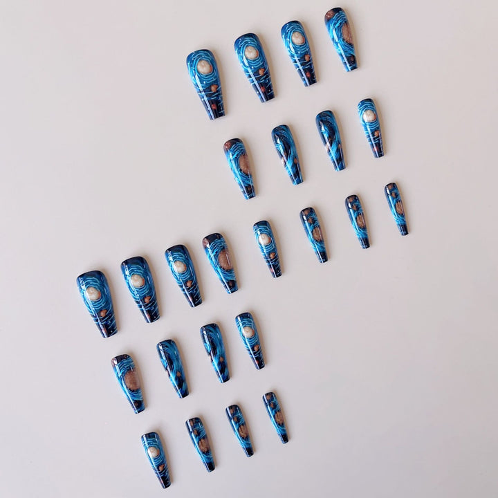 Creative Nail Art Set with Galactic Design Kalsten