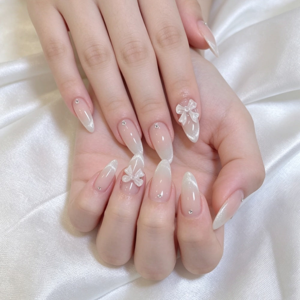 Artificial nails with elegant tip decoration Kalsten