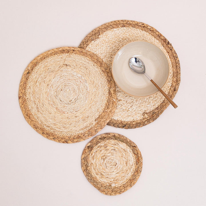 Rustic Round Weaving Coaster Kalsten