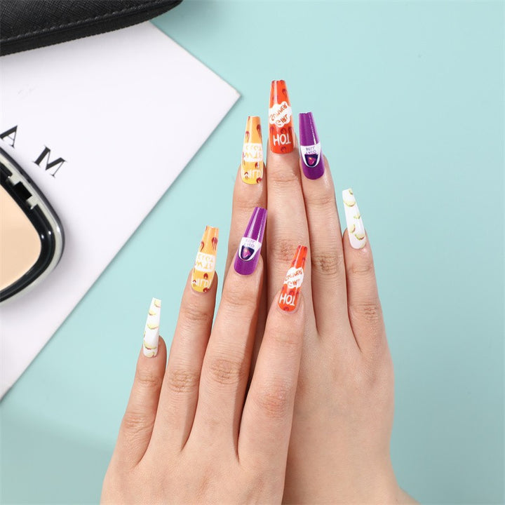 Creative artificial nails with colorful and unique designs Kalsten
