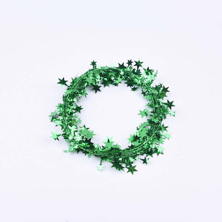 Decorative Metallic Star Garland Kalsten