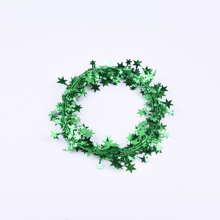 Decorative Metallic Star Garland Kalsten