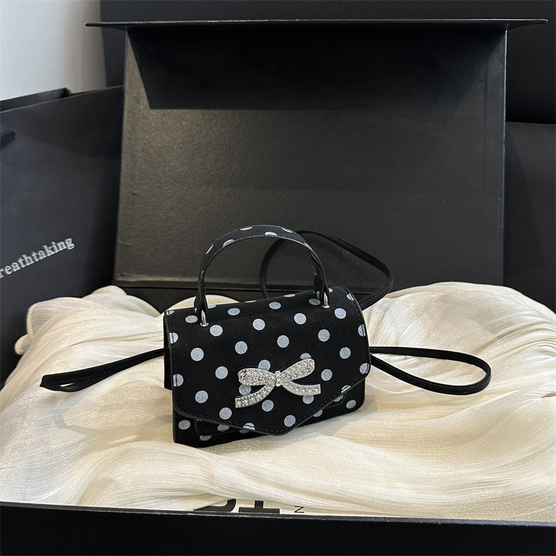 WoElegant Polka Dot Handheld Satchel Bag Kalsten