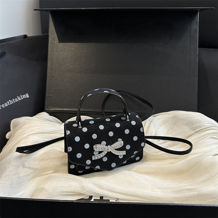 WoElegant Polka Dot Handheld Satchel Bag Kalsten
