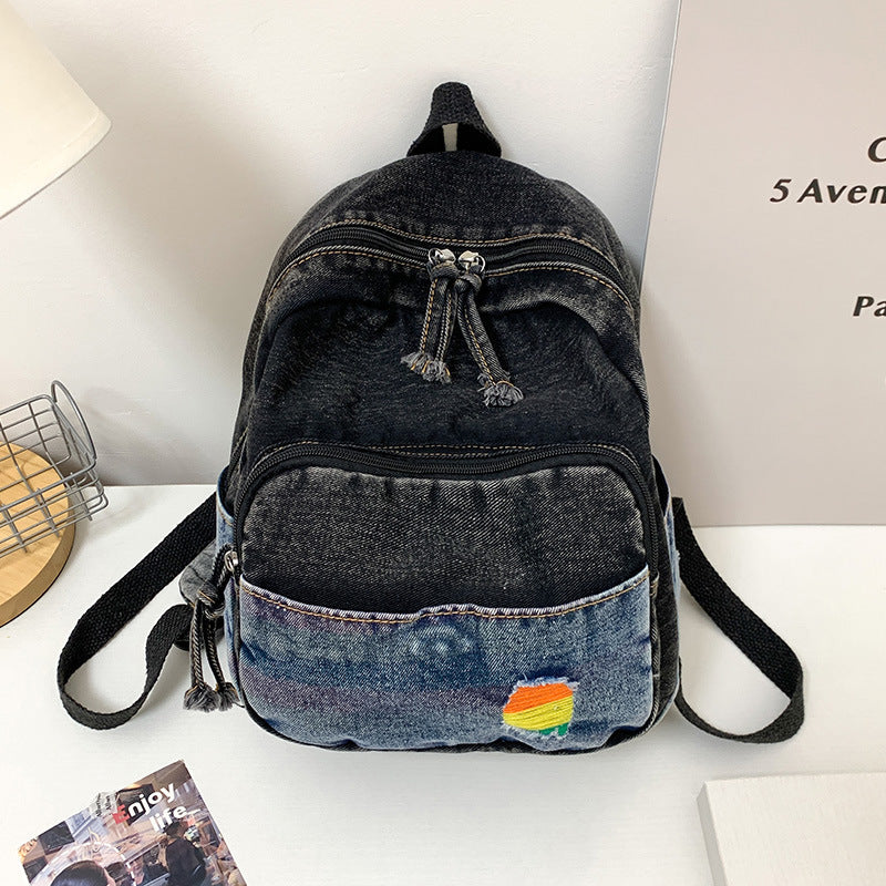 Casual Denim Backpack