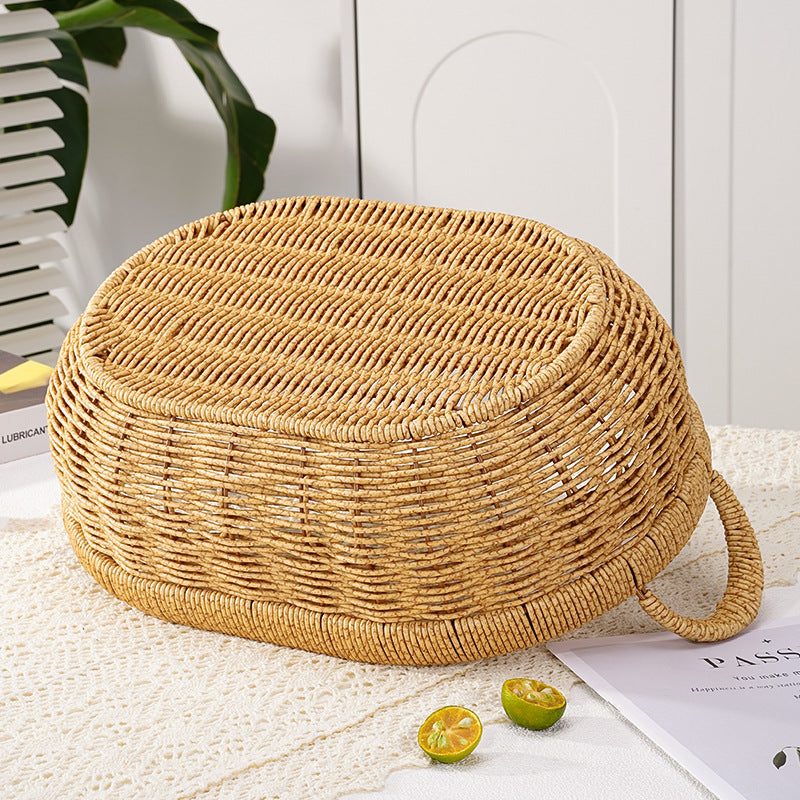 Decorative Round Woven Storage Basket Kalsten