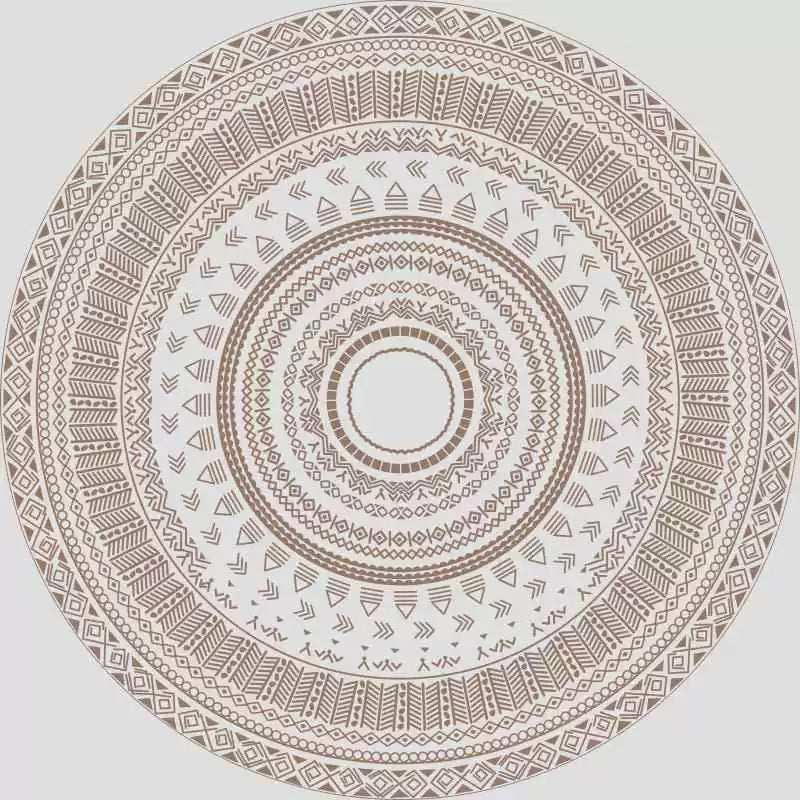 Round Vintage Area Rug