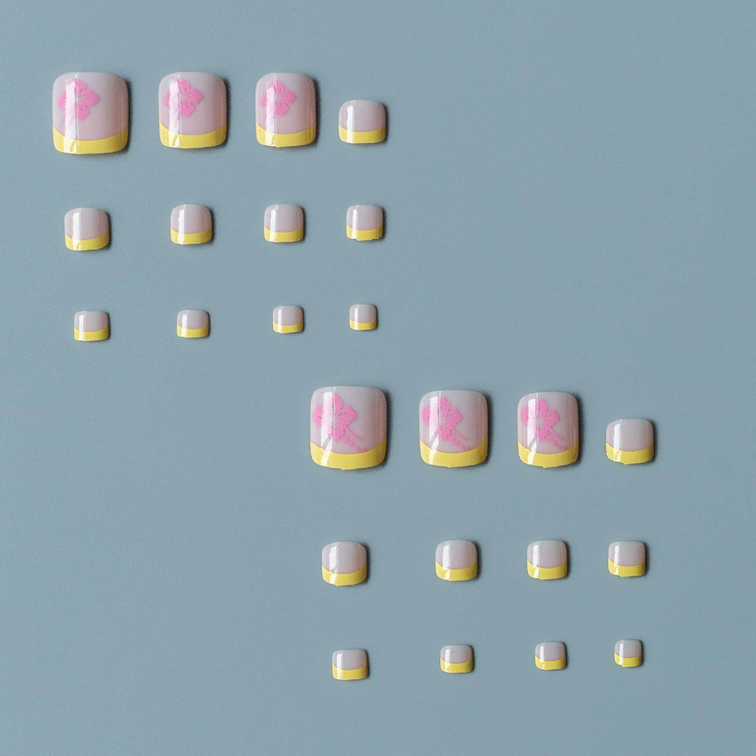 Floral Accent Toe Nail Art Kit