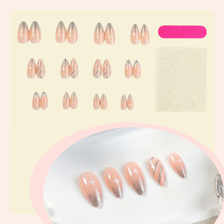 Glamorous Stiletto Press-On Nail Art Design Kalsten