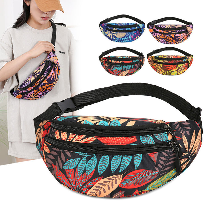 Floral Print Utility Fanny Pack Kalsten