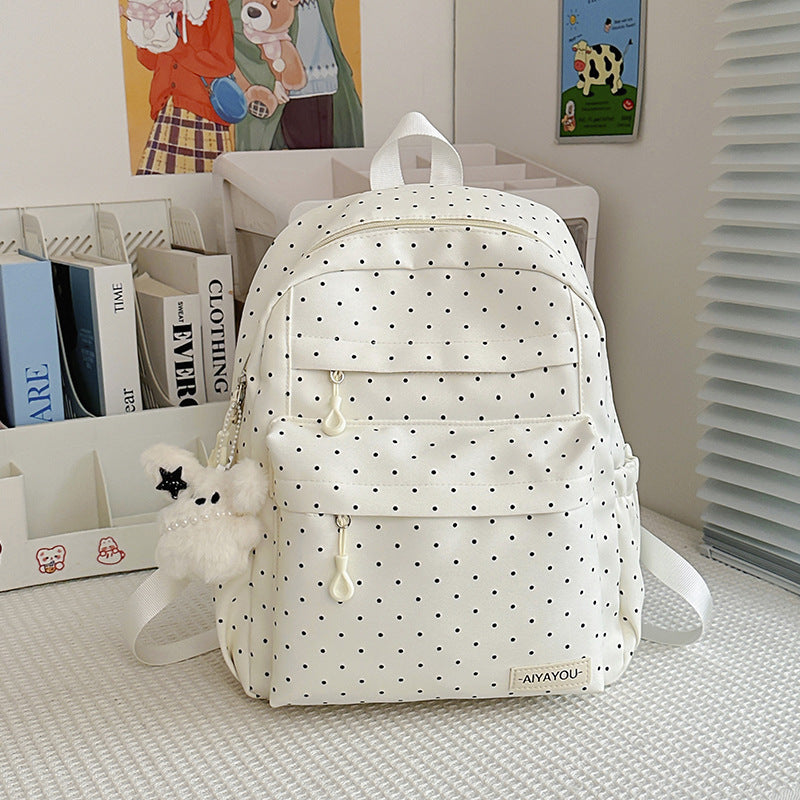 Fun Dotted Pattern Backpack