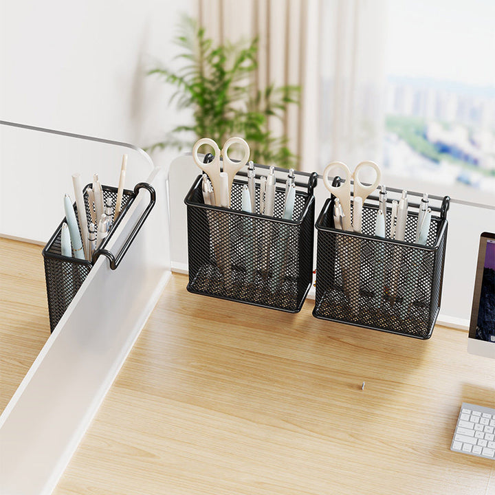 Hanging Mesh Desk Pen and Stationery Caddy Organizer