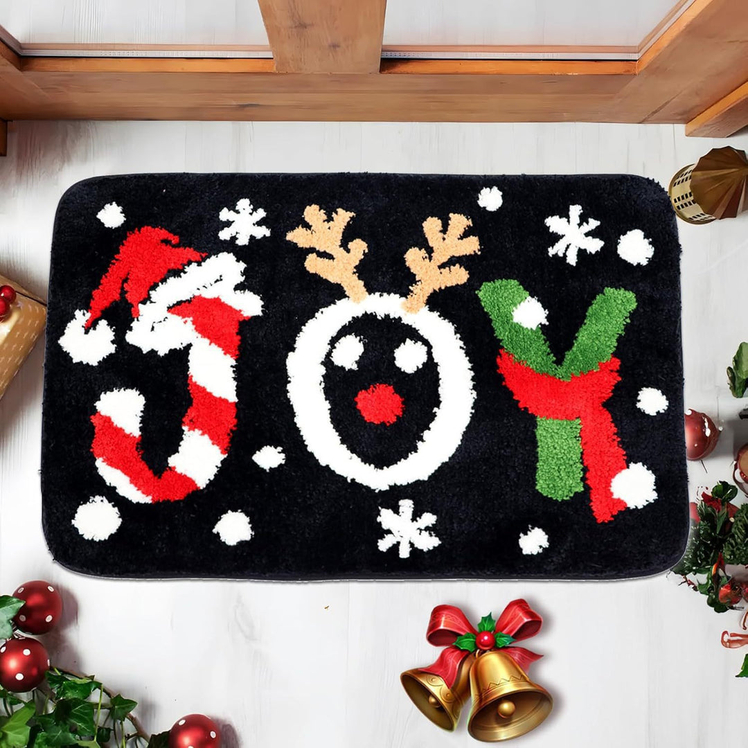 Winter-Themed Plush Bath Mat