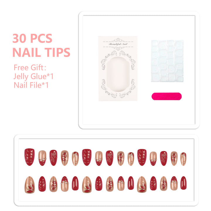 Elegant Press-On Nail Art Set  1790956123