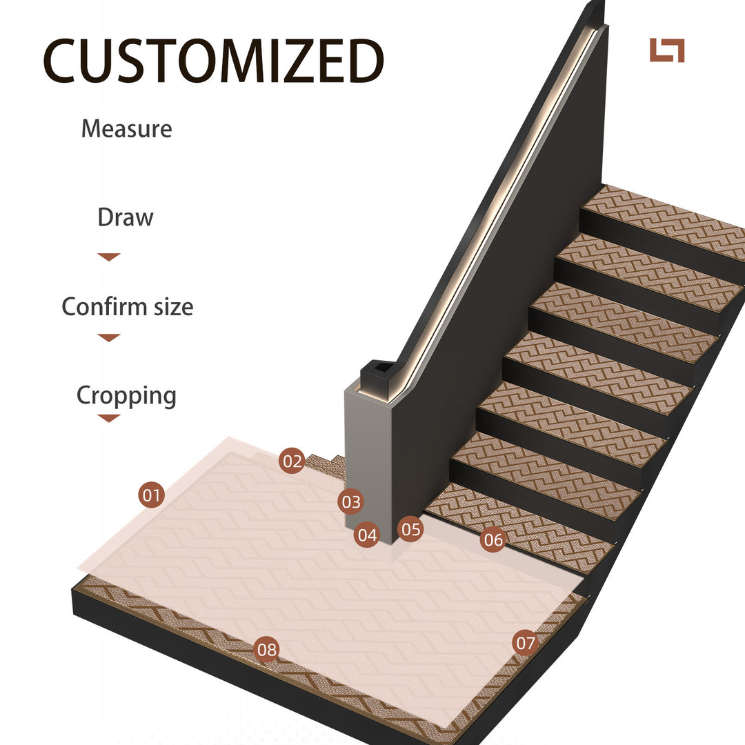 Geometric Patterned Stair Treads