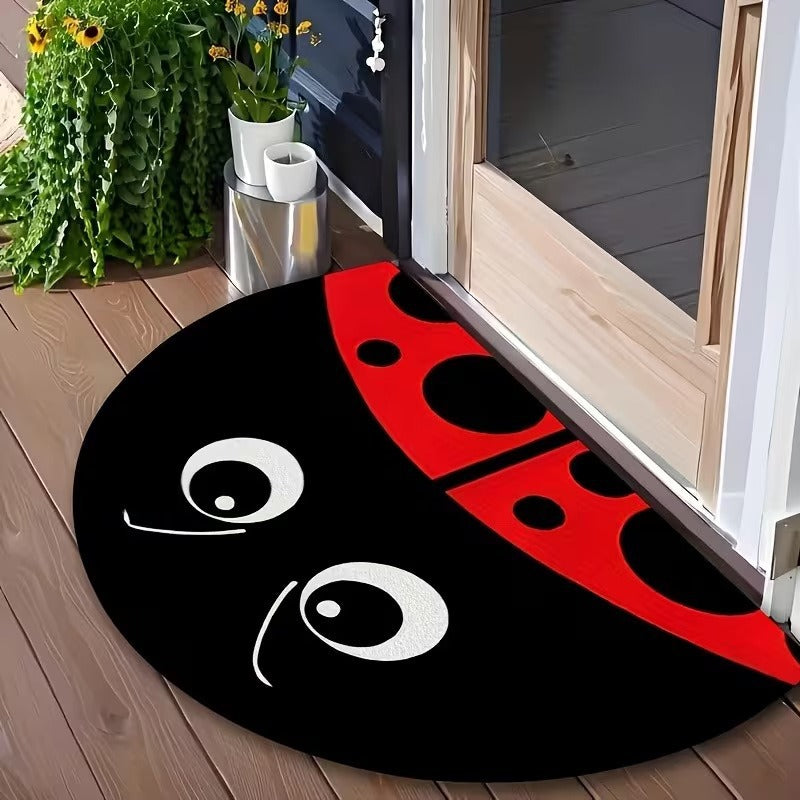 Ladybug Themed Area Rug