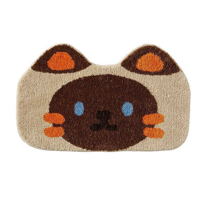 Plush Smiley Face Bath Mat