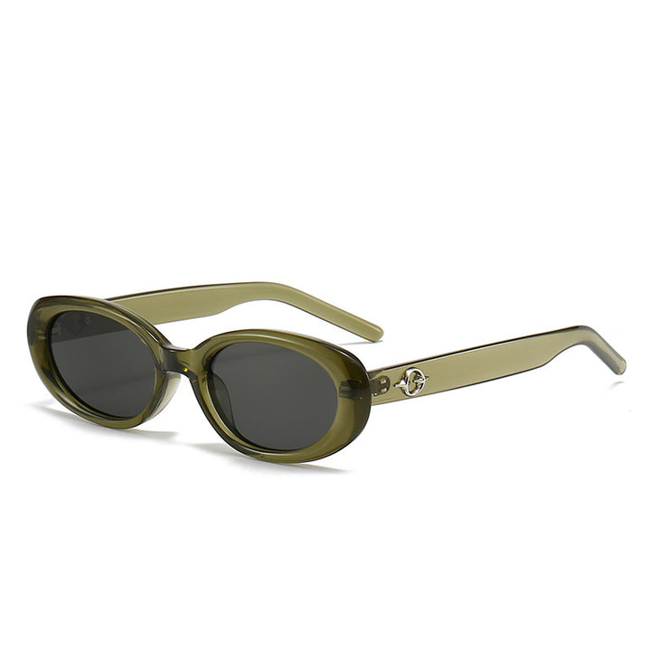 Stylish Sleek Oval Sunglasses Kalsten