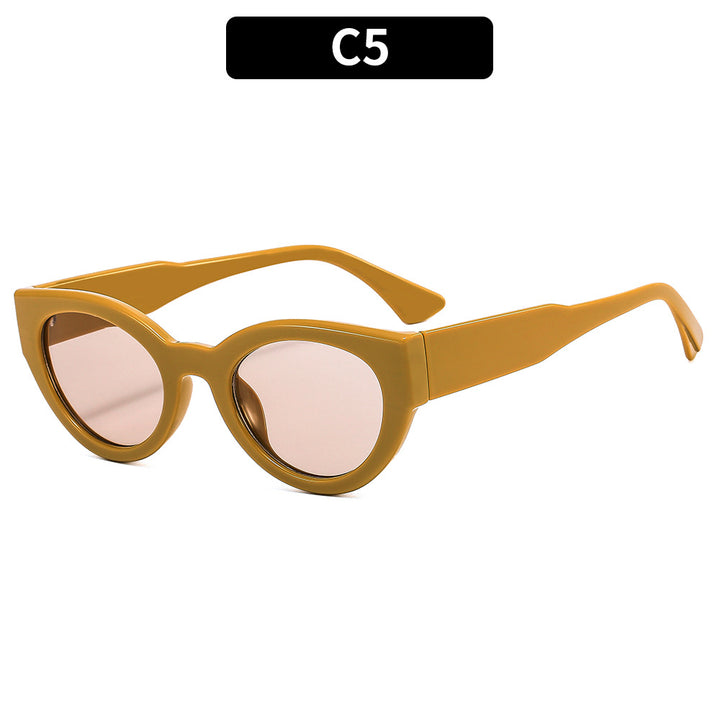 Cat-Eye Sunglasses with Stylish Elegant Frame