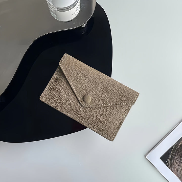 Textured Leather Card Holder Kalsten