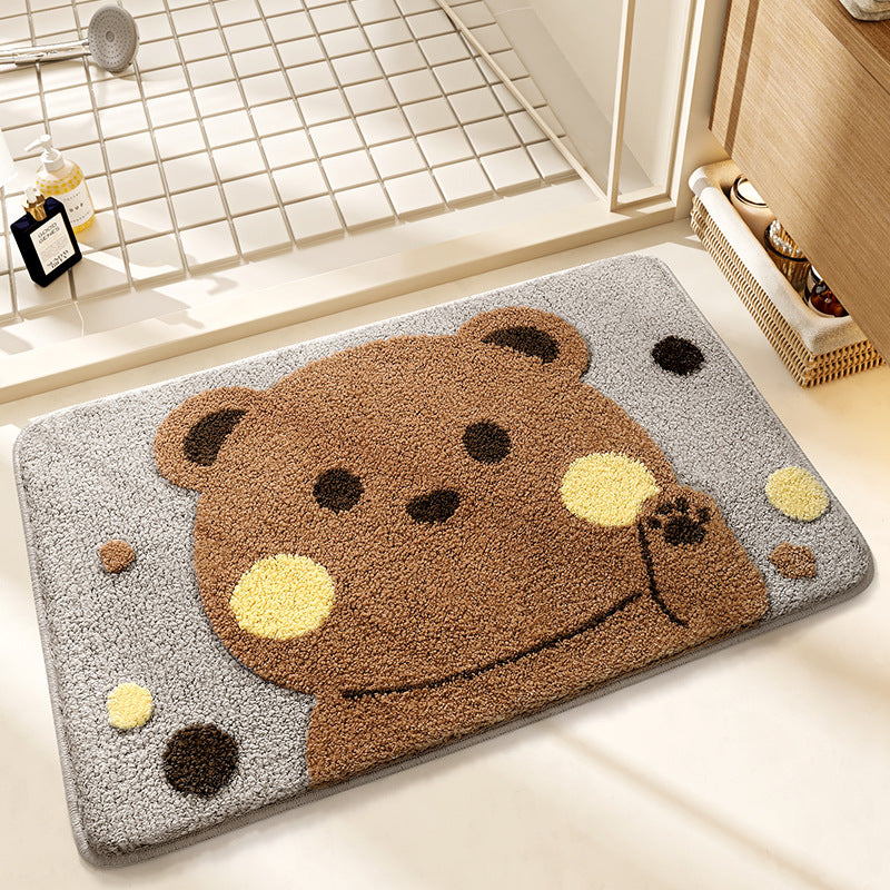 Cute Cat-Themed Bath Mat Kalsten
