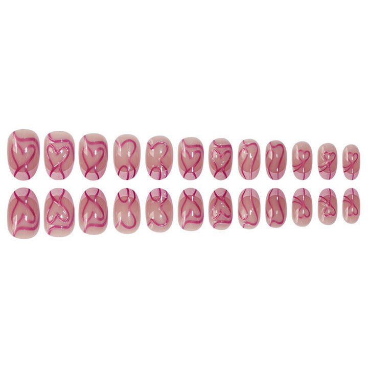 Artistic Heart Design Press-On Nails Kalsten
