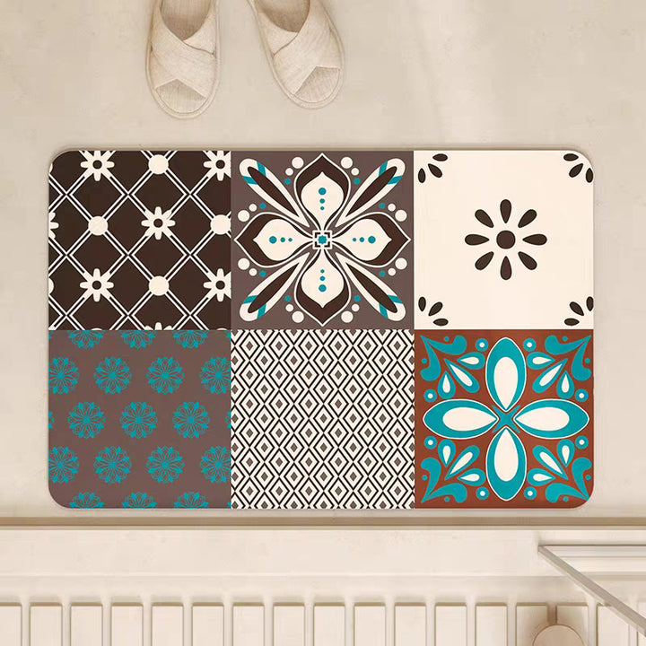 Artistic Mosaic Bath Mat