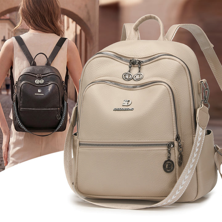 Multi-Functional Leather Backpack Kalsten