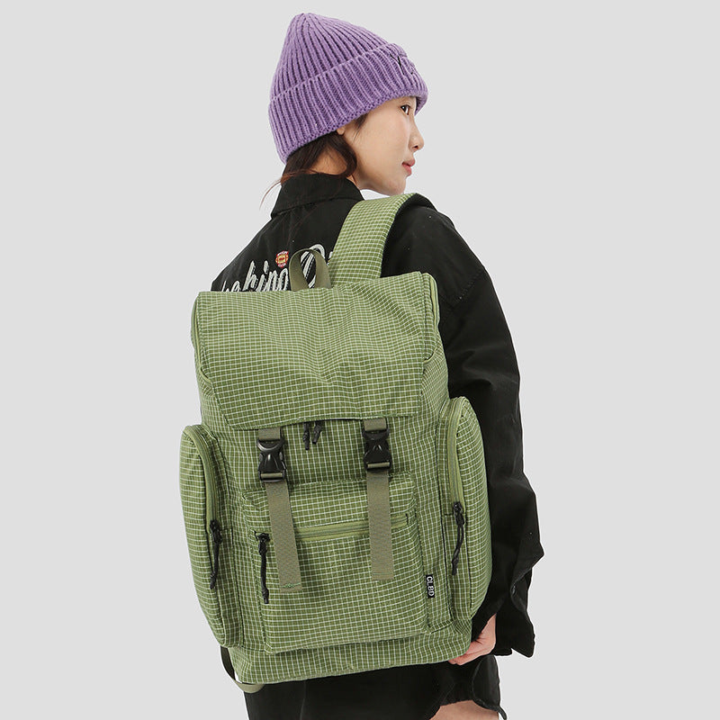 Versatile Multi-Functional Grid Pattern Backpack Kalsten